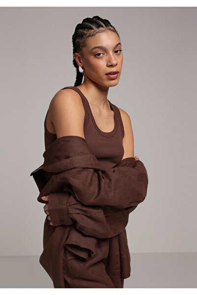 Colin's Slim Fit Women's Brown Undershirt