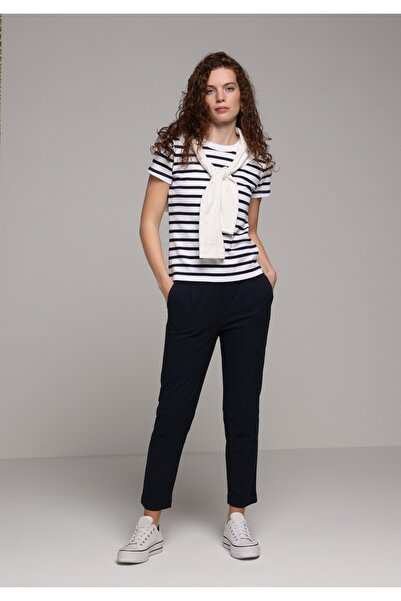 Colin's Regular Fit Yüksel Bel Düz Paça Kadın Lacivert Pantolon