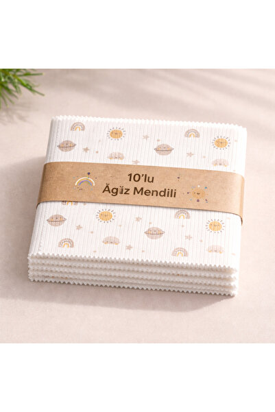 Ekebaby Bebek Ağız Mendili 10'lu