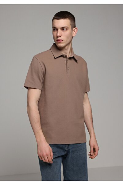 Colin's Regular Fit Polo Neck Plain Men's Gray Short Sleeve T-Shirt
