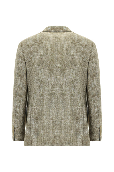 Abdullah Kiğılı 4 капки Релаксирана кройка Удобна кройка Спортна карирана яке