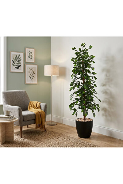 co arma شجرة فيكس صناعية 155 سم محاكاة للشجر الطبيعي بالشكل والملمس