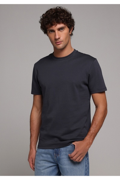 Colin's تي شيرت رجالي ذو قصة عادية وياقة مستديرة وأكمام قصيرة باللون الأزرق ا...