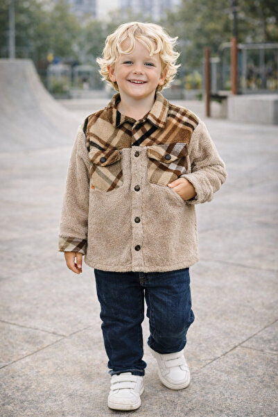 NANİCA VIZON Erkek Çocuk Peluş Gömlek 6-16 Yaş