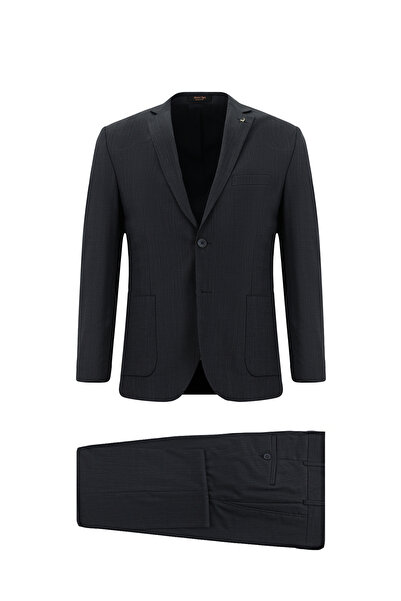 Abdullah Kiğılı 7 Drop Super Slim Fit Extra Slim Fit Patterned Wool Piece Suit