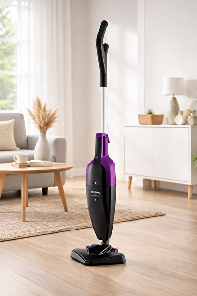 Arzum AR4075 Pronto Lux 2‘si 1 Arada Dikey Elektrikli Süpürge 800W, 1,5 L Toz Haznesi, Mürdüm