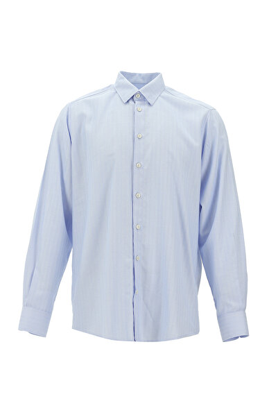 Abdullah Kiğılı Long Sleeve Classic Patterned Cotton Shirt