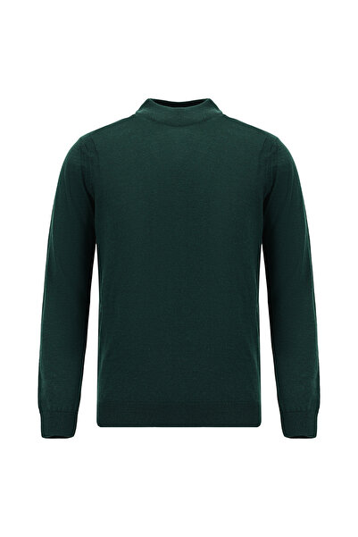 Kiğılı Pulover din lână cu jumătate de gât, cu croiala normală