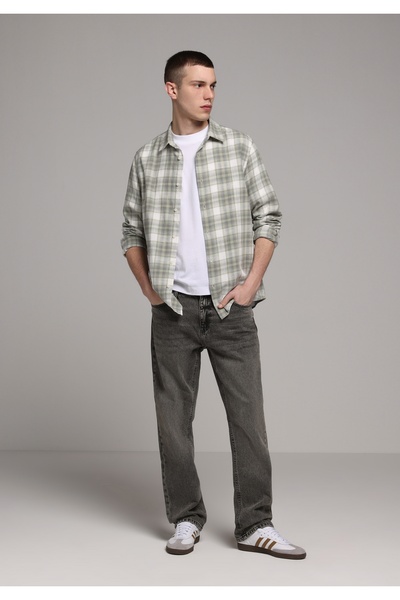 Colin's Regular Fit Men's Green Cast Denim Jeans