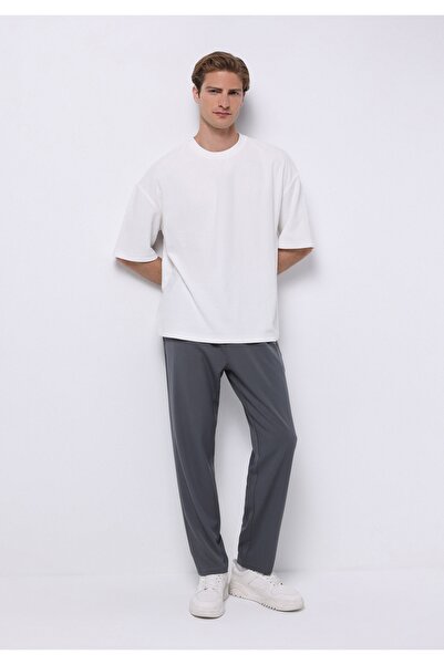 Colin's Regular Fit Mid-Rise Straight Leg Men's Anthracite Trousers