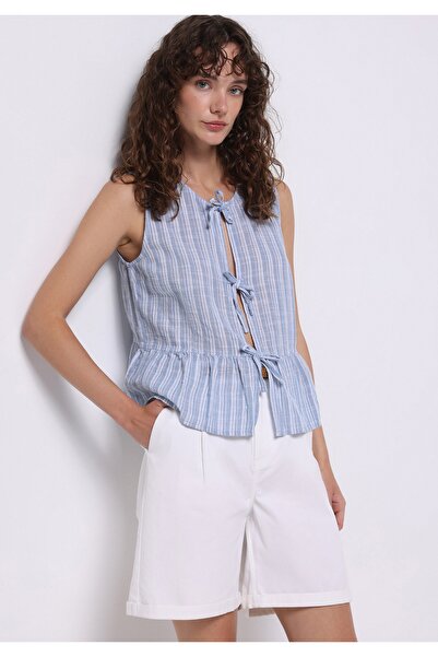 Colin's Regular Fit High Waist Straight Women's White Shorts