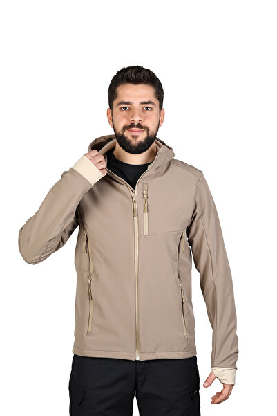 ervo tactical Jachetă softshell rezistentă la apă și vânt, bej