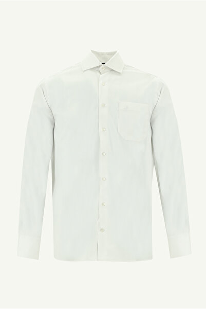 Abdullah Kiğılı Long Sleeve Regular Fit Patterned Cotton Shirt