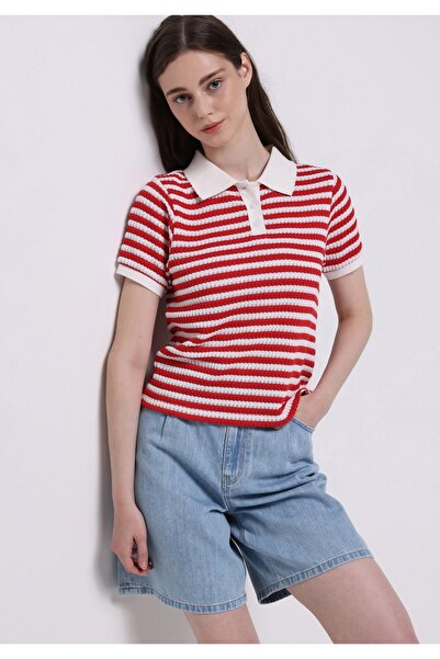 Colin's شورت جينز نسائي فضفاض بخصر مرتفع ومستقيم من نيلي