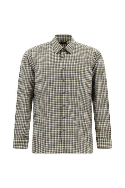 Abdullah Kiğılı Μακρυμάνικο πουκάμισο εφαρμοστό Slim Fit Βαμβάκι Καρό