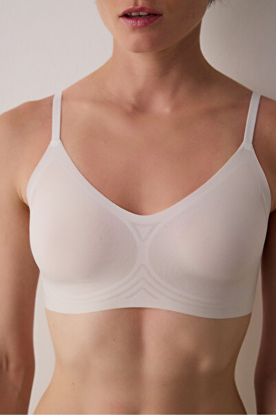 Penti Ecru Zero Gram Seamless Removable Covered Underwire Bra