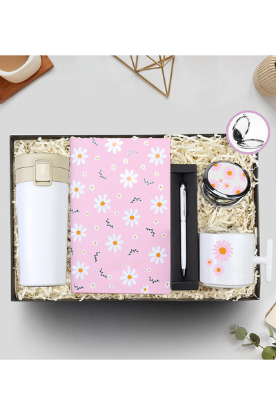 Trendmiya Termos & Defter & Touch Pen & Ayna & Kupa Hediye Seti