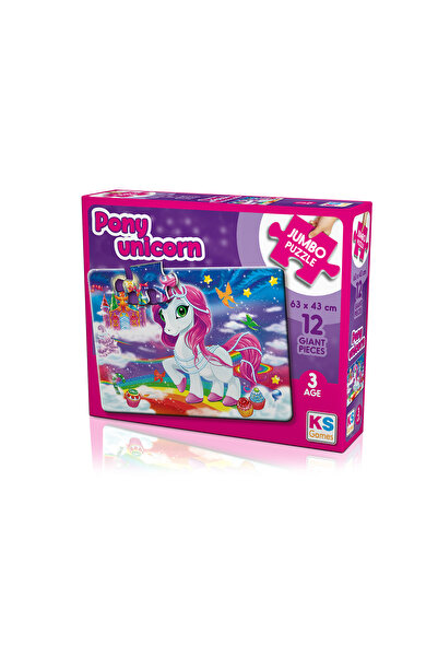 Ks Puzzle Pony Unicorn Jumbo Puzzle 3 Yaş Çocuk Puzzle