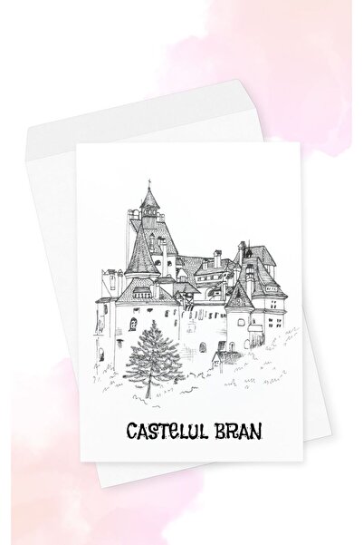 MargotshopArt Felicitare, Castelul Bran,5 buc, 15 x 21 cm