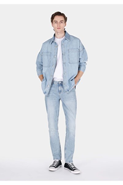 Colin's Straight Fit Düşük Bel Düz Paça Erkek İndigo Jean Pantolon