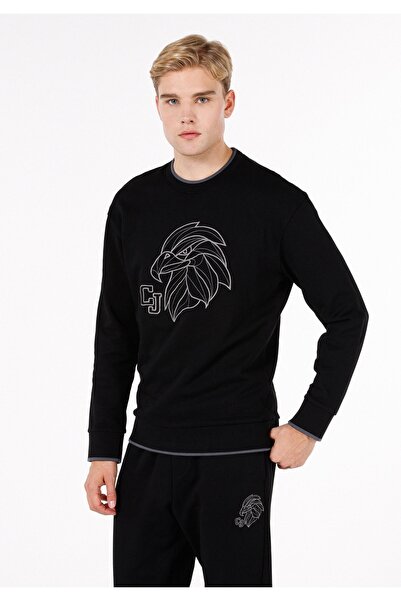 Colin's Hanorac negru pentru bărbați, cu potrivire confortabilă