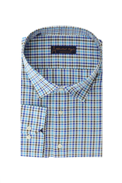 Kiğılı قميص قطني منقوش بأكمام طويلة مقاس كبير