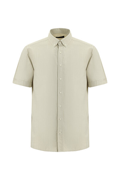 Kiğılı Cămașă sport din bumbac cu mânecă scurtă cu model în carouri - Potrivi...