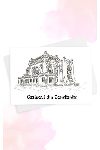 MargotshopArt Felicitare, Cazinoul din Constanta, 5 buc, 15 x 21 cm