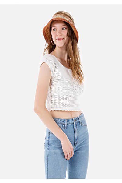 Colin's Slim Fit Kadın Beyaz Kazak