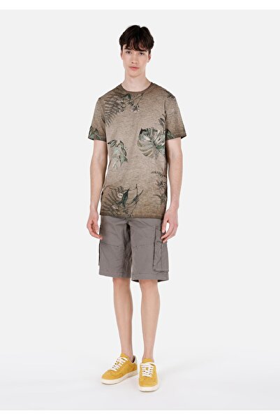 Colin's Regular Fit Orta Bel Düz Kargo Cepli Erkek Yeşil Şort