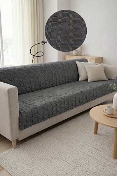 Sevim Set de talpă antialunecare Embosate cu imprimeu geometric husă pentru c...