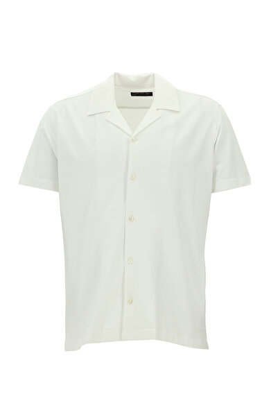 Abdullah Kiğılı Kısa Kol Slim Fit Dar Kesim Pamuk Gömlek