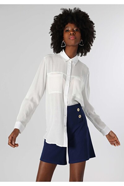 Colin's viscoză lu Regular Fit Shirt Neck cu buzunare Cămașă simplă pentru fe...