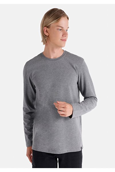 Colin's Ανδρικό μακρυμάνικο μπλουζάκι με στρογγυλή λαιμόκοψη και κανονική εφα...