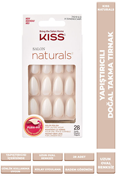 Kiss Takma Tırnak Yapıştırıcılı Oval Renksiz 28 adet