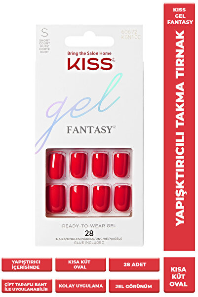 Kiss Jel Takma Tırnak Yapıştırıcılı Kırmızı