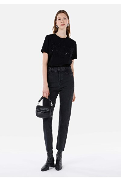 Colin's Mom Fit Daralan Paça Kadın Denim Jean Pantolon