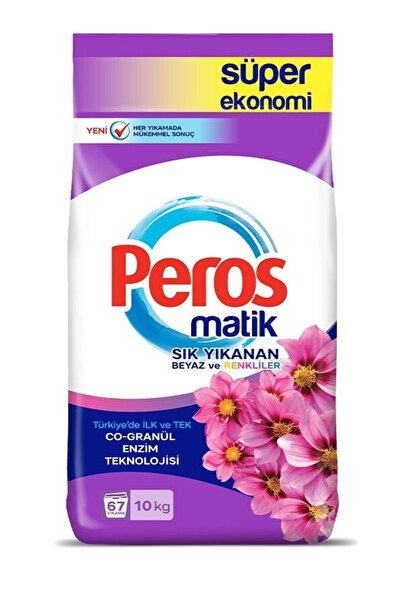 Peros Sık Yıkananlar Yıldız Çiçeği Toz Çamaşır Deterjanı 10KG