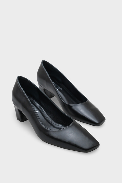 Capone Outfitters Janie Pantofi de damă din piele originală, cu toc mediu, cu...