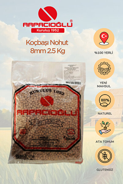 Arpacıoğlu %100 Yerli Türk Malı 8mm Koçbaşı Nohut 2.5kg