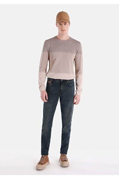 Colin's بنطلون جينز نيلي ضيق بخصر عالٍ للرجال