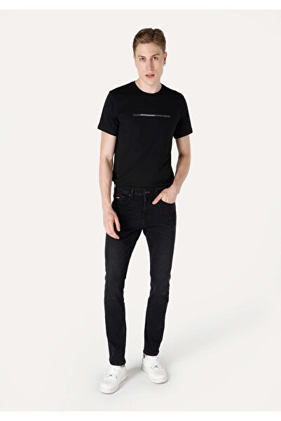 Colin's 044 Karl Straight Fit - بنطال جينز رجالي أسود منخفض الخصر CL 1065259