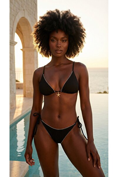 Katia&Bony Ženski Silverline Na vezivanje Sa paspulom bikini set sa dodacima,...