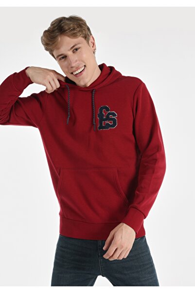 Colin's سترة حمراء للرجال بقصة عادية