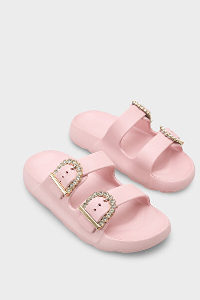 Capone Outfitters Della Eva Çift cu cataramă Femei papuci