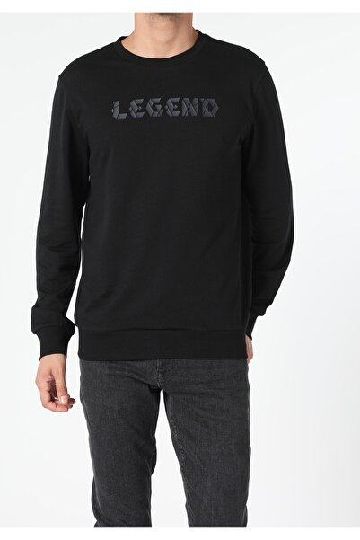 Colin's Ανδρικό μαύρο φούτερ Regular Fit