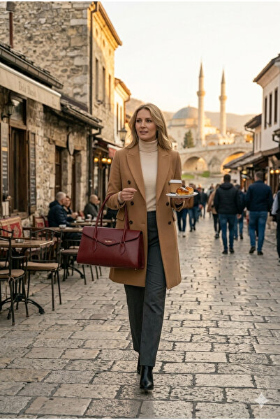 dukidasoturkiye Şarap Kadın Baget Kol Çantası | Şarap MT1581