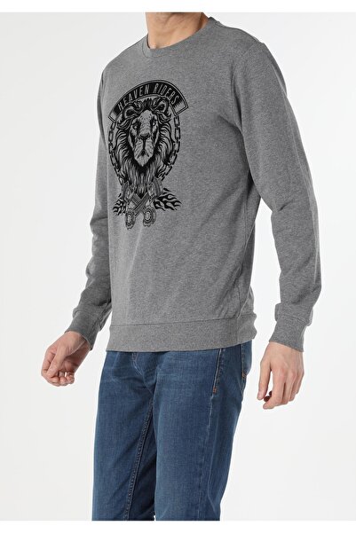 Colin's سويت شيرت رجالي ذو قصة عادية من نوع Antra Melange Cl1051124