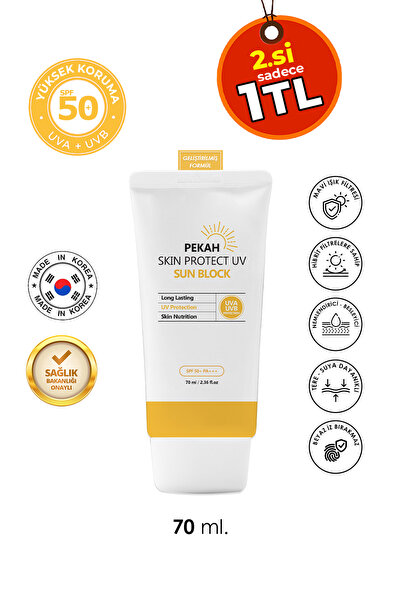 PEKAH Spf 50 Leke Karşıtı Cilt Tonu Eşitleyen Yüksek Koruyuculu Hibrit Filtre...