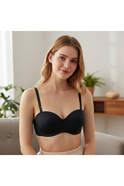 BONBON Women's Non-Padded Underwire Strapless Strapless Tulle Bra Bb2357